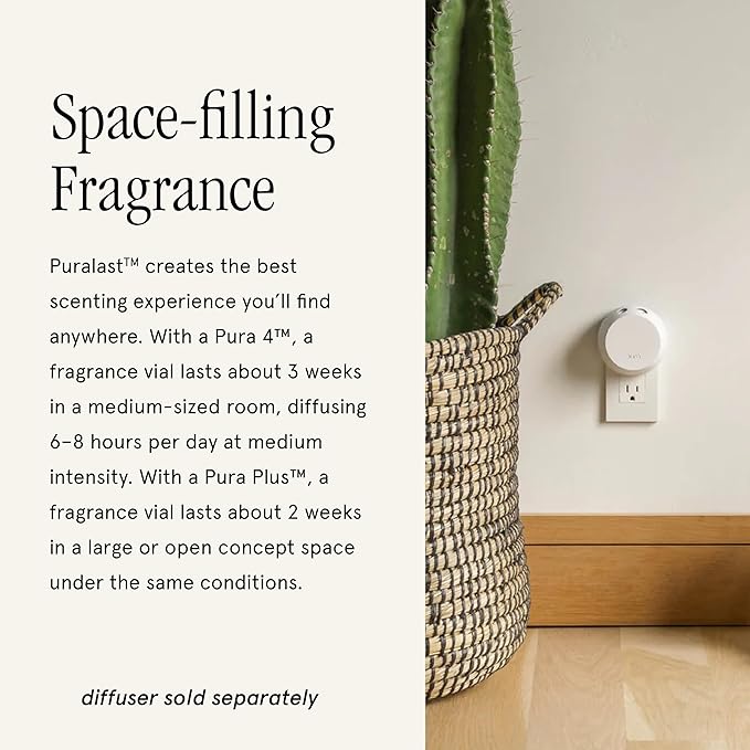 Pura x Studio McGee Home Scent Refill - Smart Air Diffuser - Long-Lasting Luxury Fragrance per Refill - Home Essential - Clean & Safe Diffuser Fragrance - 2 Pack, French Linen