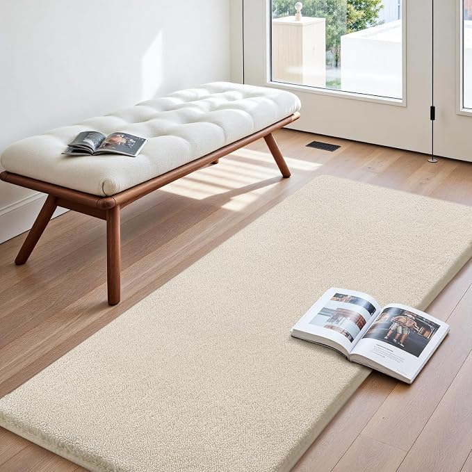 Sour Lemon 2x6 Soft Runner Rugs for Hallways, Bedside Rugs for Bedroom Living Room Area Throw Rug Runner Carpets Non Slip Memory Foam Area Rug for Kids Rooms, Dorm, Home Decor Aesthetic