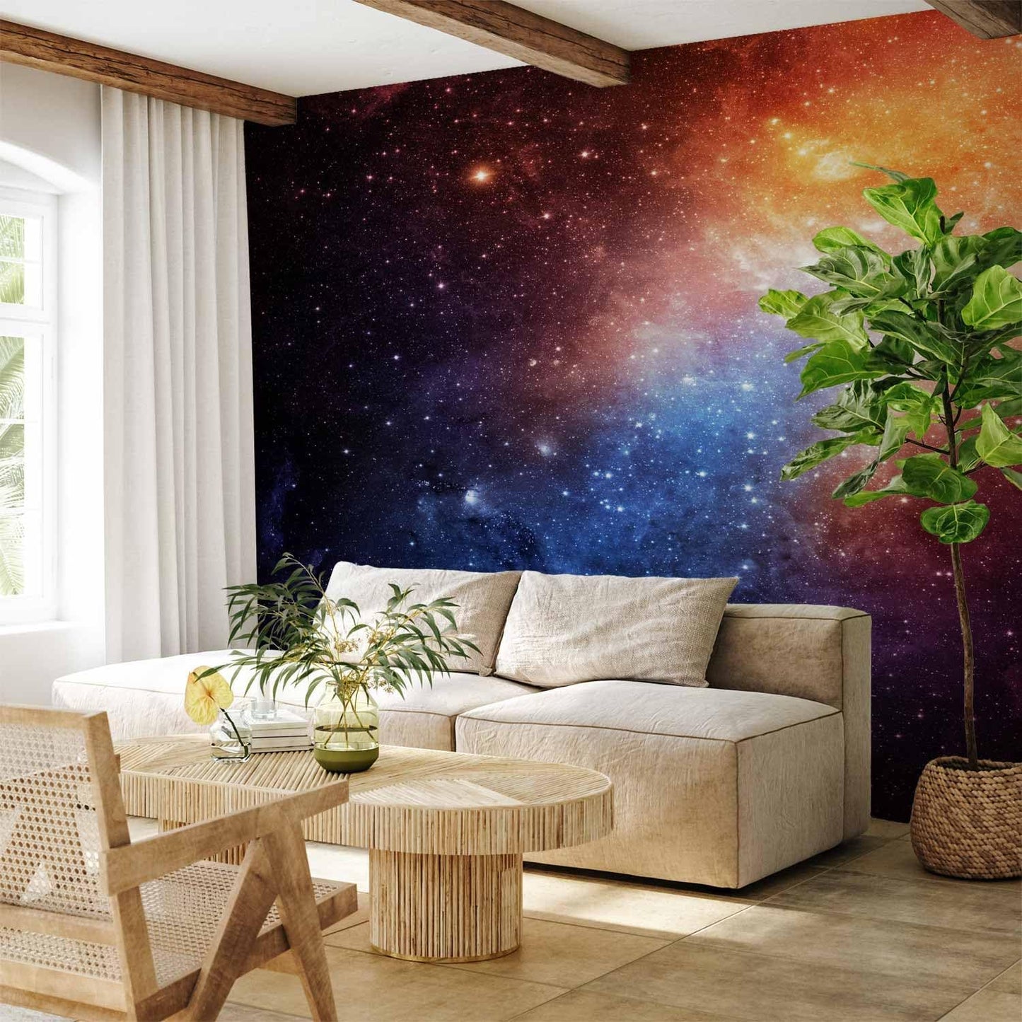 artgeist Wall Mural Cosmos Galaxy 177x124 in - XXL Non-Woven Wallpaper Fleece Wall Decor Photo Print Picture Image Design Home f-B-0057-a-a