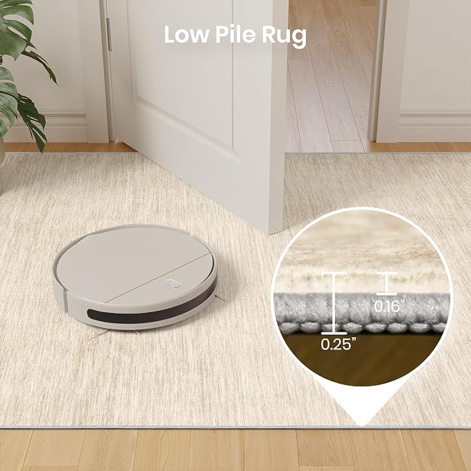 Valenrug Washable Rugs 7x9 - Non Slip 7x9 Area Rugs for Living Room, Stain Resistant Area Rugs for Bedroom, Foldable Machine Washable Area Rug(7'x9', Beige)