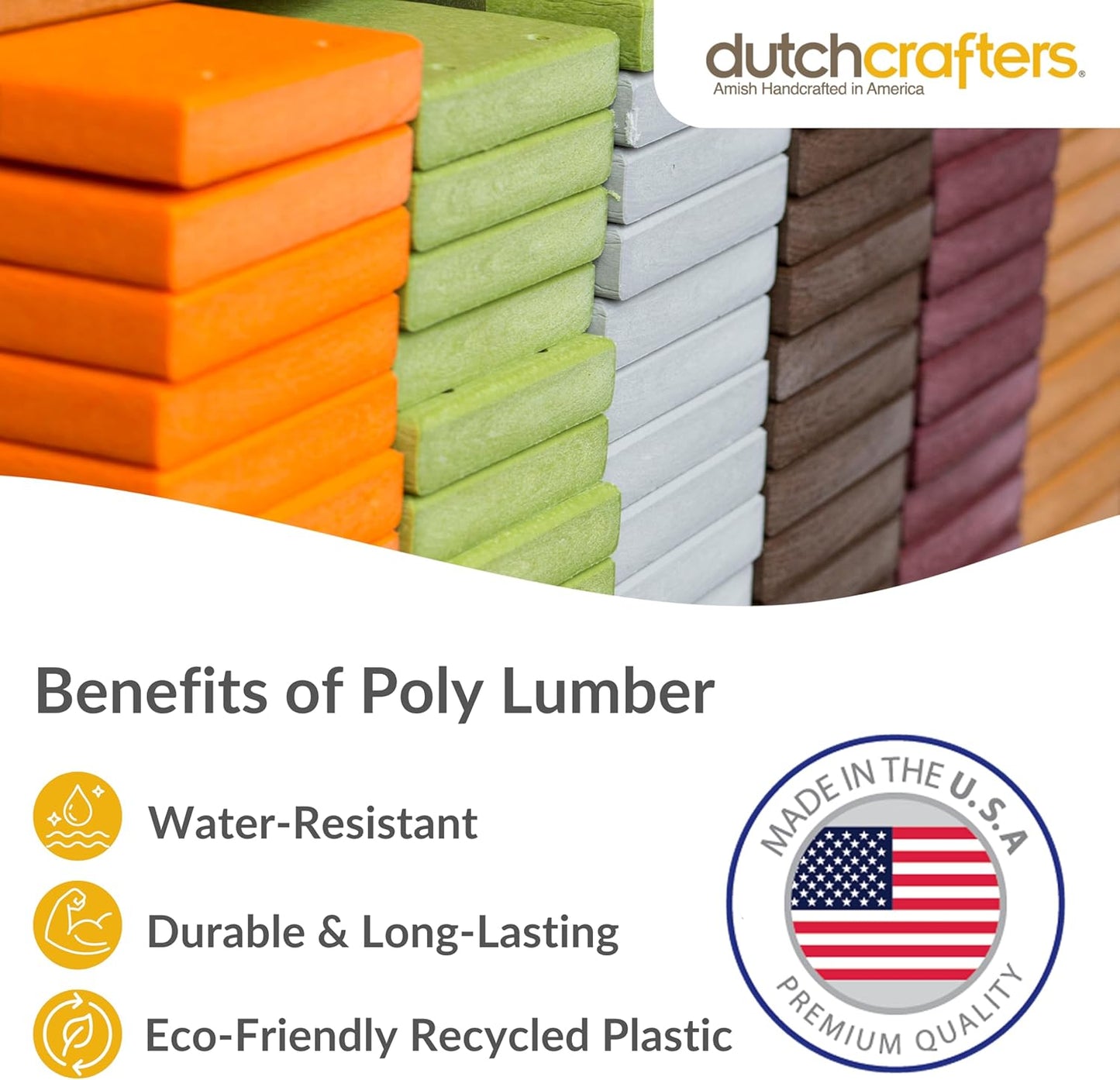 Poly Hanging Hopper Bird Feeder, Large Hanging Bird Feeder for Outside, Outdoors - Amish American Made (Black & Cedar)