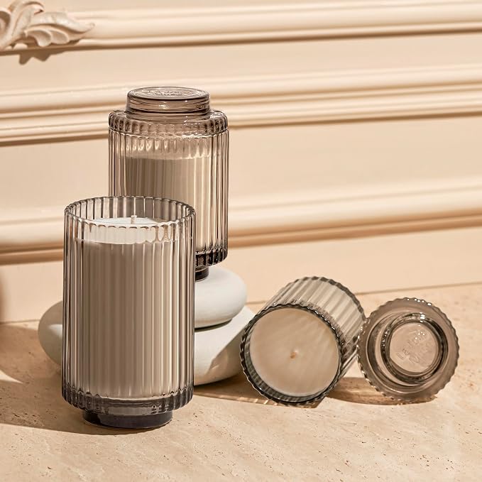 LA JOLIE MUSE Island Coconut Vanilla Scented Candles for Home, Natural Soy | Large Jar Luxury Candles, Clean Non Toxic, Gift for Women & Men, Decorative Gourmand Summer Candle, Tropical Candles, 11oz