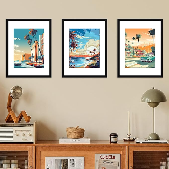 FIXSMITH 12x16 Picture Frame Set of 4, Photo Frame with HD Plexiglass, Display Pictures 8.5x11 with Mat or 11x17 Without Mat, Black Picture Frames Collage Wall Decor, Gallary Wall Frame