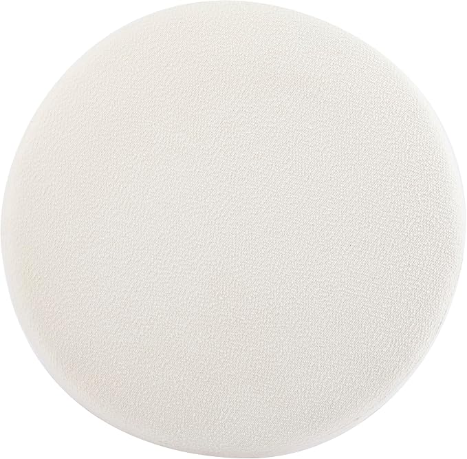 Christopher Knight Home Tatia Modern Boucle Upholstered Ottoman Coffee Table, Multi-Functional Sofa Footrest with Wooden Frame, Extra Seating for Living Room, Bedroom, Entryway, White+Natural