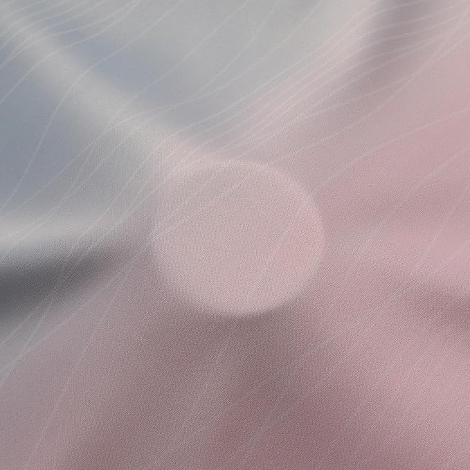 Pink and Grey Blackout Curtains 54 inches Long,Ombre Full Room Darkening Window Curtains for Living Room,Grommet Thermal Insulated Drapes,Light Blocking Curtains for Girls Bedroom,52x54 Inch, 2 Panels