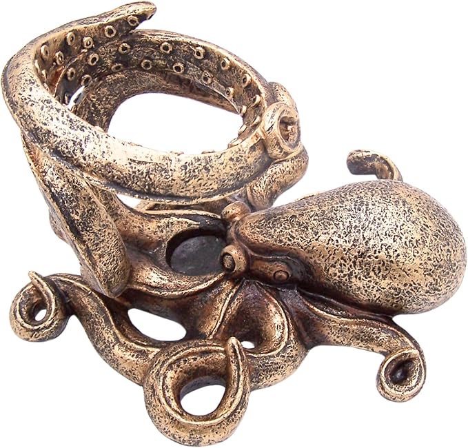 Wowser Octopus Wine Bottle Holder, Nautical Home Bar Decor, Wine Accessories, Kitchen Wine Organizer