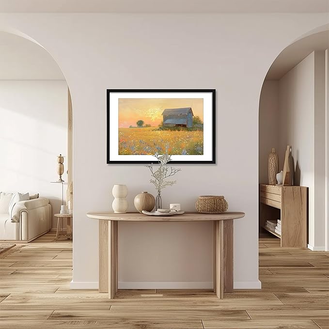 CORE ART 24x36 Poster Frame - Black Picture Frame for Wall Display, Fits 20x30 with Mat or 24 x 36 Without Mat, Horizontal & Vertical Mounting,2 Pack
