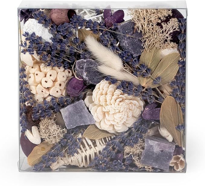ANDALUCA Maison Box Fragrance Potpourri Decorative Vase & Bowl Filler Home Décor (Lavender Quartz)
