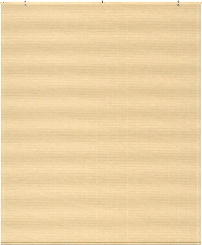 Red Lantern Matchstick Cordless Window Shade - Natural, 60" Wide