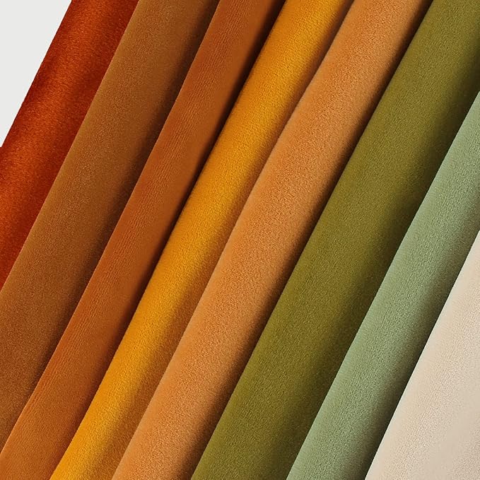 Btyrle 8-Colors Velvet Throw Pillow Covers 16x16 Inch Set of 4 Decorative Velour Pillowcases Modern Double-Colored Cushion Covers for Sofa Couch,Green/Yellow