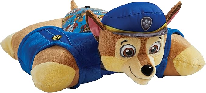 Pillow Pets 11 inch Paw Patrol Chase Sleeptime Lite, Nickelodeon Stuffed Animal Nightlight, Plush Toy Gift for Kids