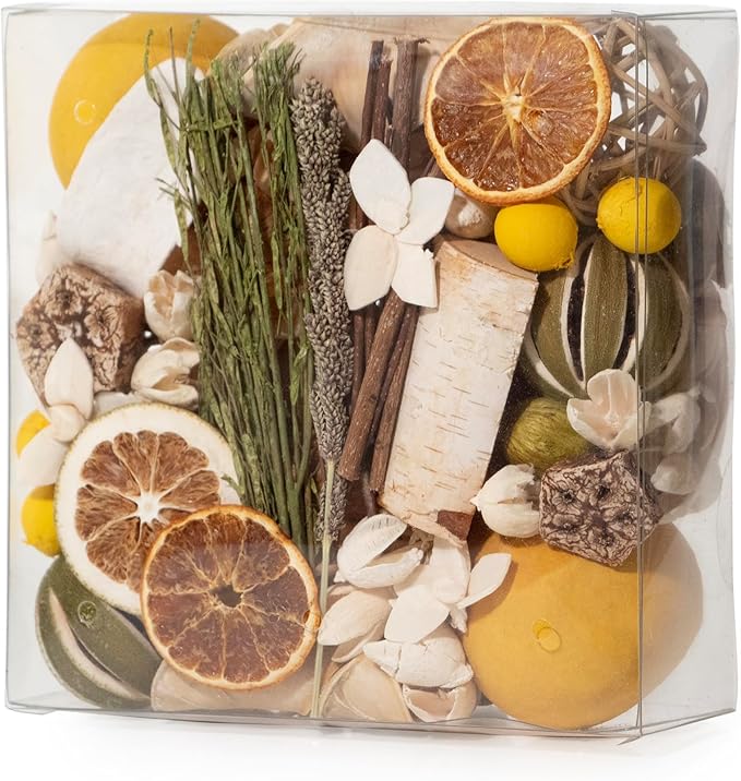 ANDALUCA Maison Box Fragrance Potpourri Decorative Vase & Bowl Filler Home Décor (Citrus Verbena)