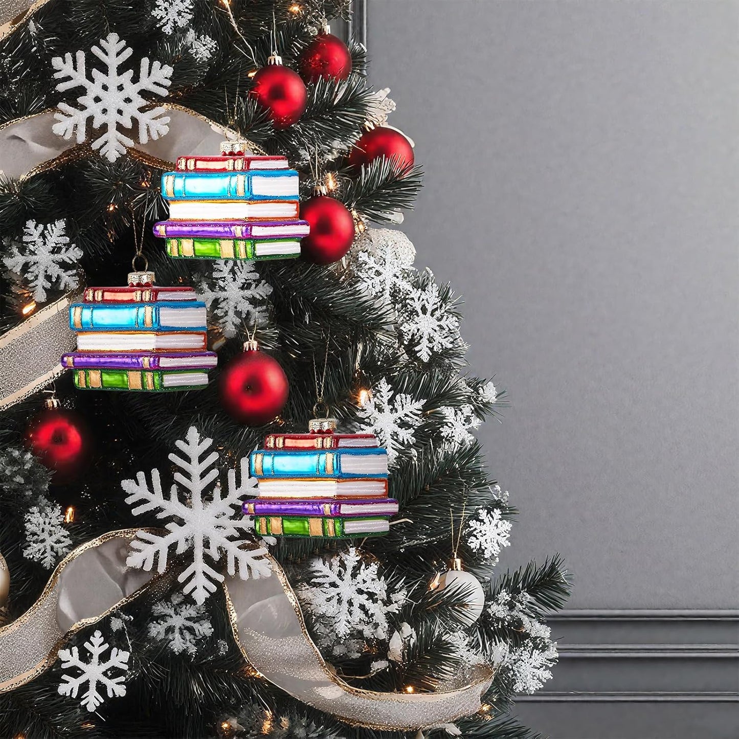 Hanging Christmas Ornaments, 2025 Glass Blown Christmas Tree Ornaments, Christmas Tree Decorations, Funny Gifts & Home Decor, Book