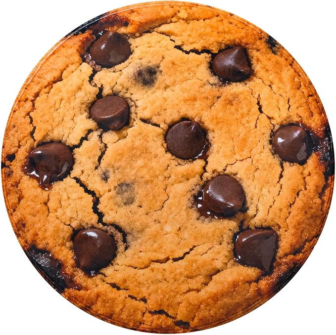 Vessia Chocolate Cookies Printed Throw Blanket, Realistic Funny Food Blanket for Adults and Kids, 300GSM Soft Throw for Couch, Sofa, Bed, Fun Home Decor for All Seasons, 60 inches