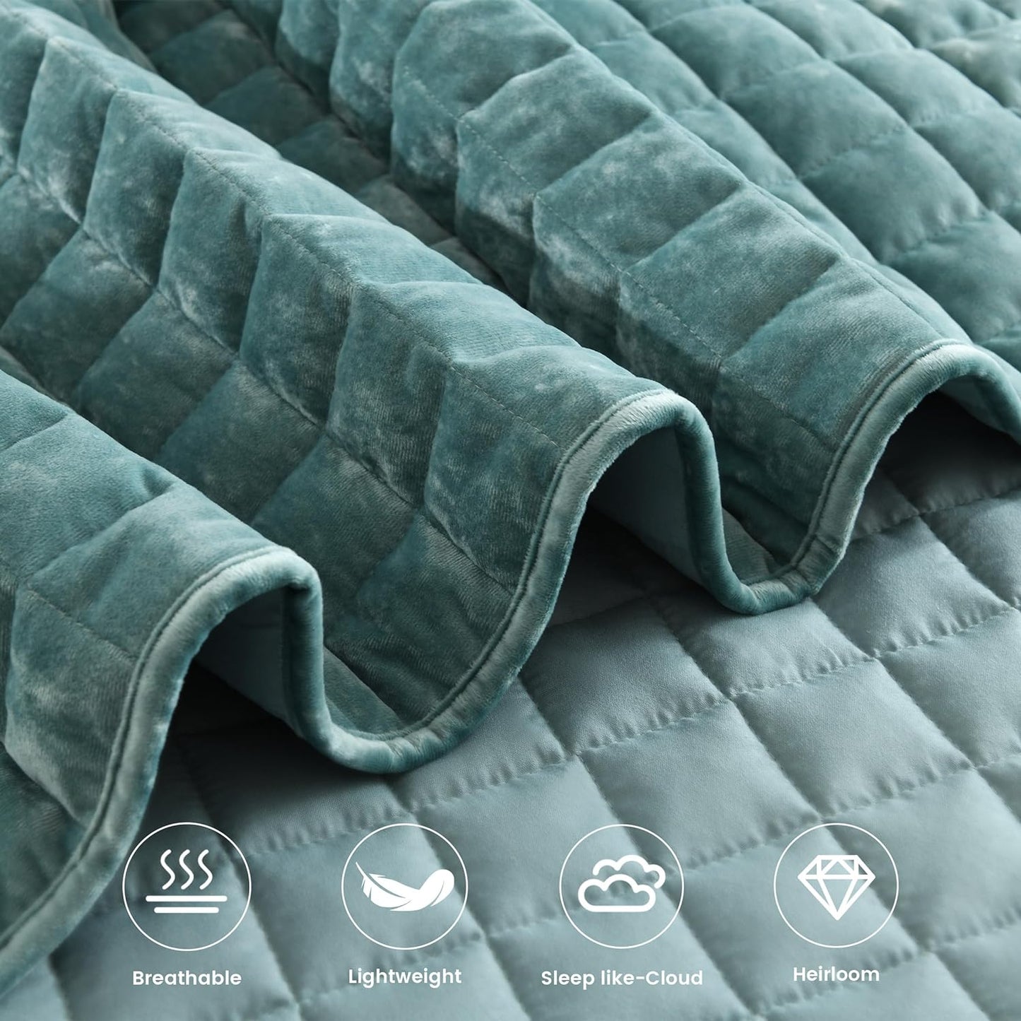 Secgo Queen Comforter Set for Bed - Velvet Quilts Queen Size, Black Bedspreads (90 * 98 Inch) with 2 Pillow Shams, Patchwork Reversible Lightweight Bedding