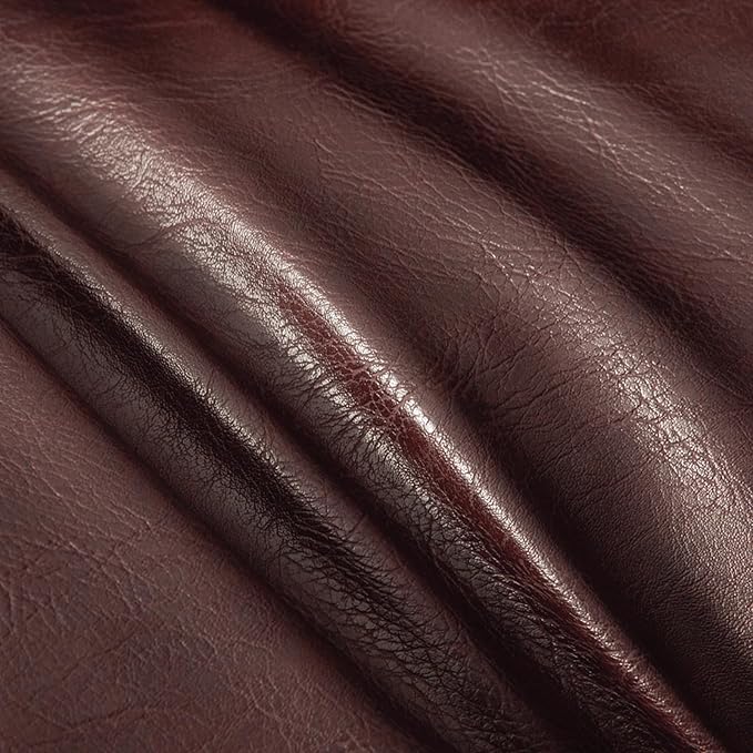 Fancy Homi Burgundy Faux Leather Boho Decorative Throw Pillow Covers 12x20 Inch, Thick Modern Solid Wine Red Cushion Case Set 30x50 cm for Couch Sofa Bed Livingroom, Rustic Modern Farmhouse Home Decor