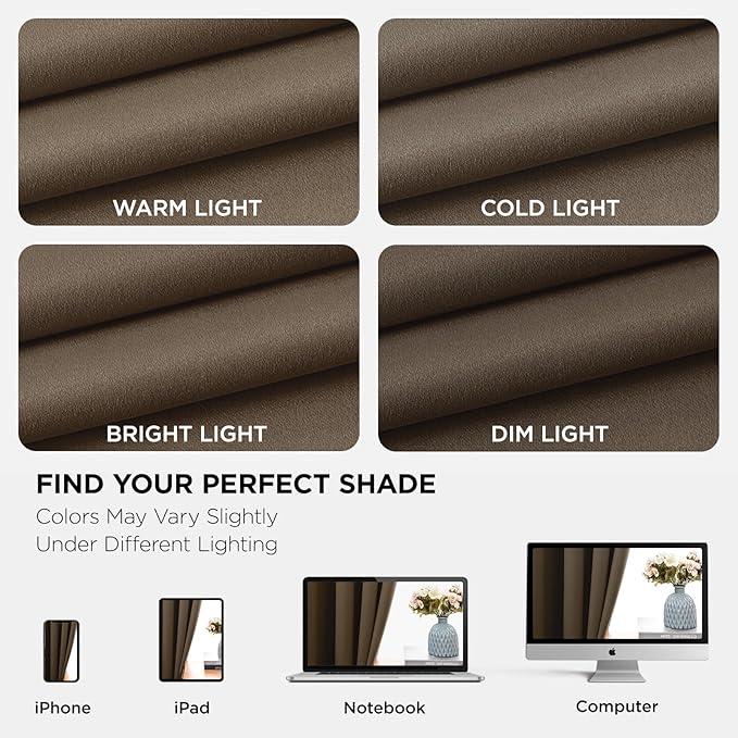 Joydeco Blackout Curtains 84 Inch Length 2 Panels Set, Thermal Insulated Long Drapes 2 Burg, Room Darkening Grommet Curtains for Living Room Bedroom Window