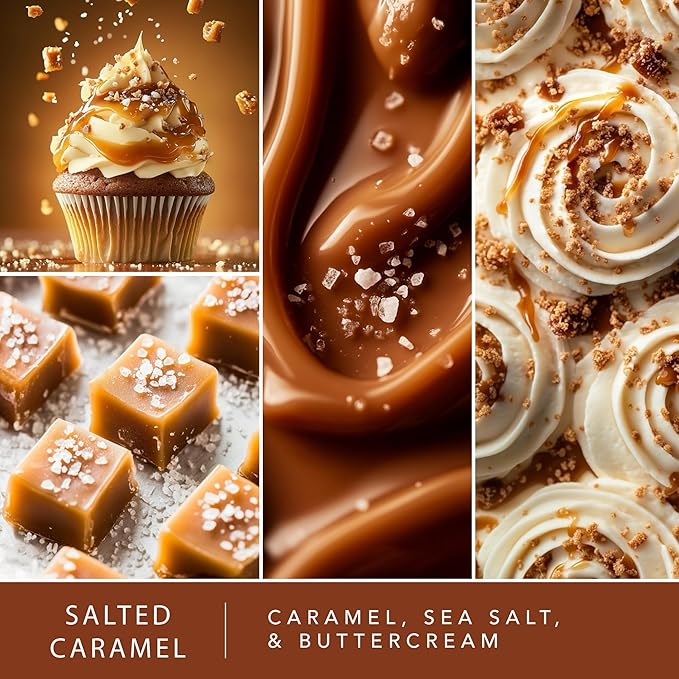 Scentsationals Wax Melts Strong Scent - Salted Caramel Buttercream - Long Lasting Scented Melts for Warmers, 10oz (24-Cubes)