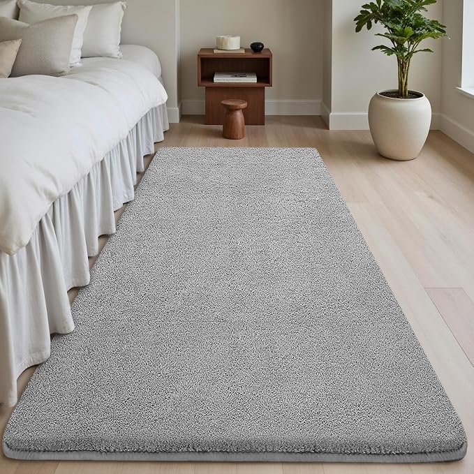 Sour Lemon 2x6 Soft Runner Rugs for Hallways, Bedside Rugs for Bedroom Living Room Area Throw Rug Runner Carpets Non Slip Memory Foam Area Rug for Kids Rooms, Dorm, Home Decor Aesthetic