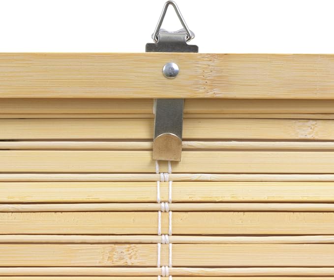 Red Lantern Bamboo Cordless Window Shade - Natural, 48" Wide