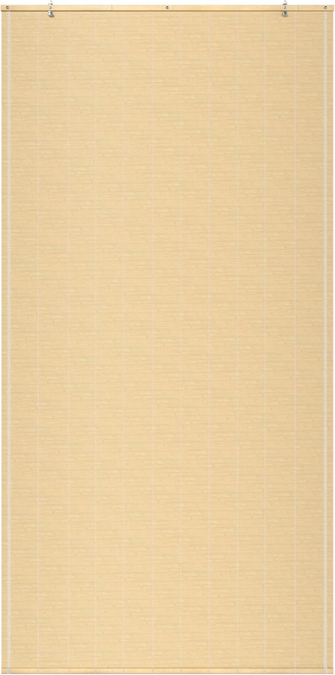 Red Lantern Matchstick Cordless Window Shade - Natural, 36" Wide