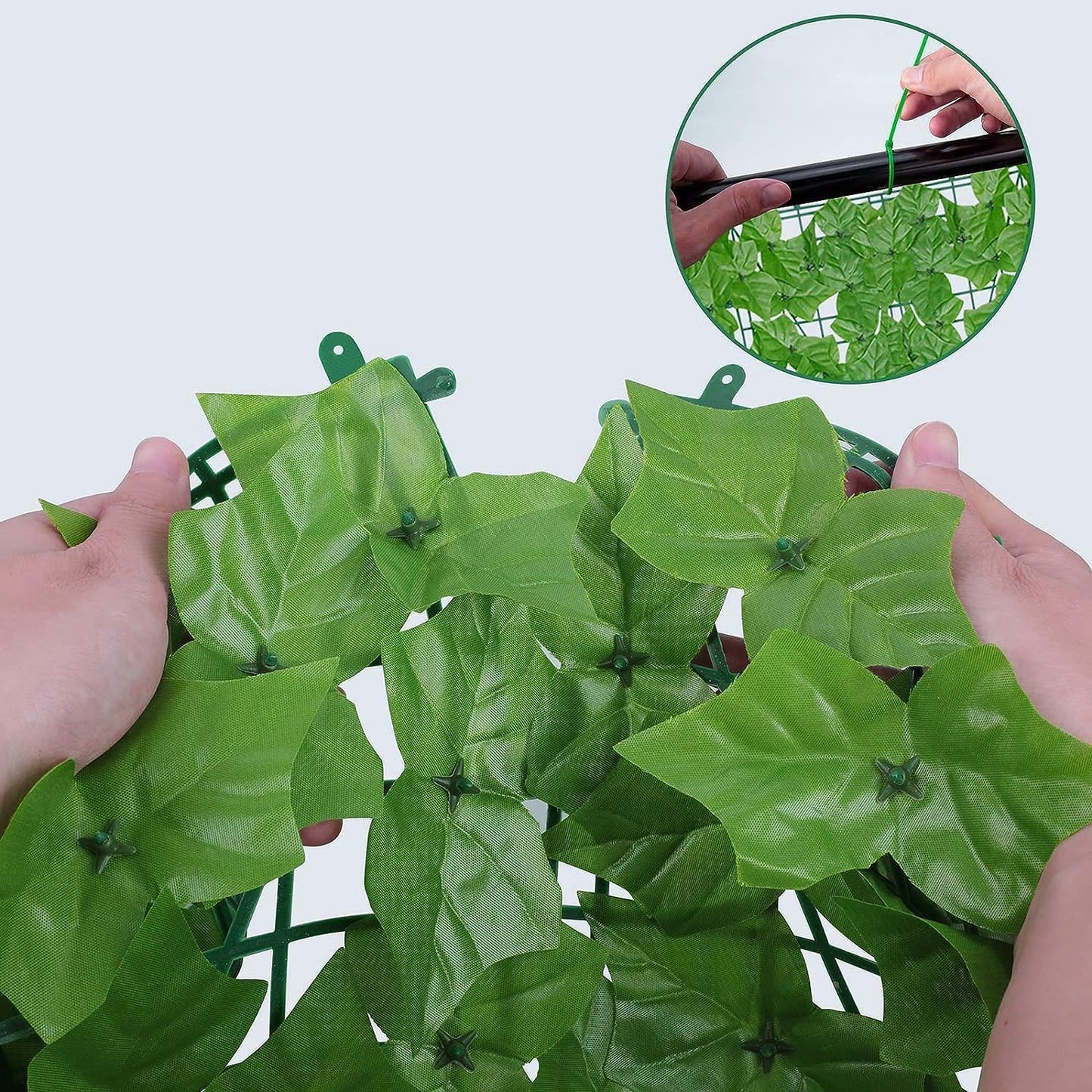 Artificial Ivy Privacy Fence Wall Screen,120x60 in in in UV-Anti Faux Greenery Backdrop Ivy Vine Leaf Hedges Fence Panels for Patio, Balcony, Garden, Backyard Indoor Outdoor Green Wall Decor