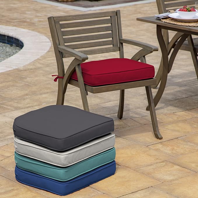 Arden Selections ProFoam Performance Outdoor Seat Cushion 19 x 20, Caliente Red
