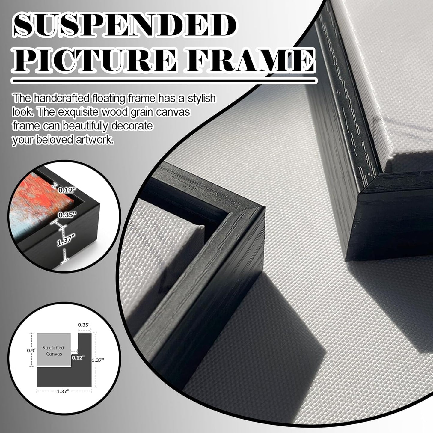 QZQCBLC Large Canvas Wall Art - Abstract Clouds Ocean Lightning Framed Landscape Gloomy Castle Paintings Artwork Picture for Living Room Bedroom Kitchen Home Painting Decor 24"X48"