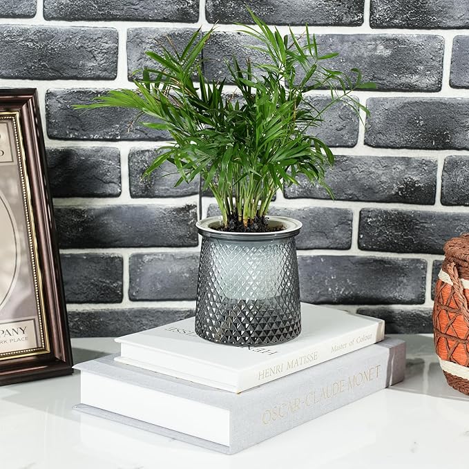 Set of 3 Decorative Books for Home Decor - Vintage Fake Books for Decoration, Mini Aesthetic Book Set for Coffee Table, Shelf & Decorative Boxes(grey)