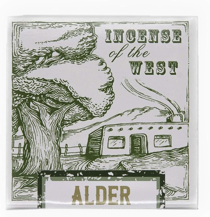 Incienso de Santa Fe - Alder Natural Wood Incense Bricks Without Holder, 40 Count - Made in the USA