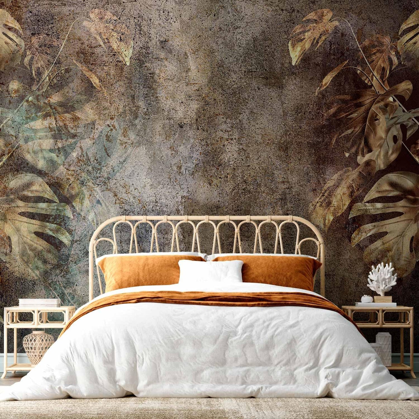 artgeist Wall Mural Monstera 98x69 in - XXL Non-Woven Wallpaper Fleece Wall Decor Photo Print Picture Image Design Nature Botanical Abstract Plants b-C-0859-a-a