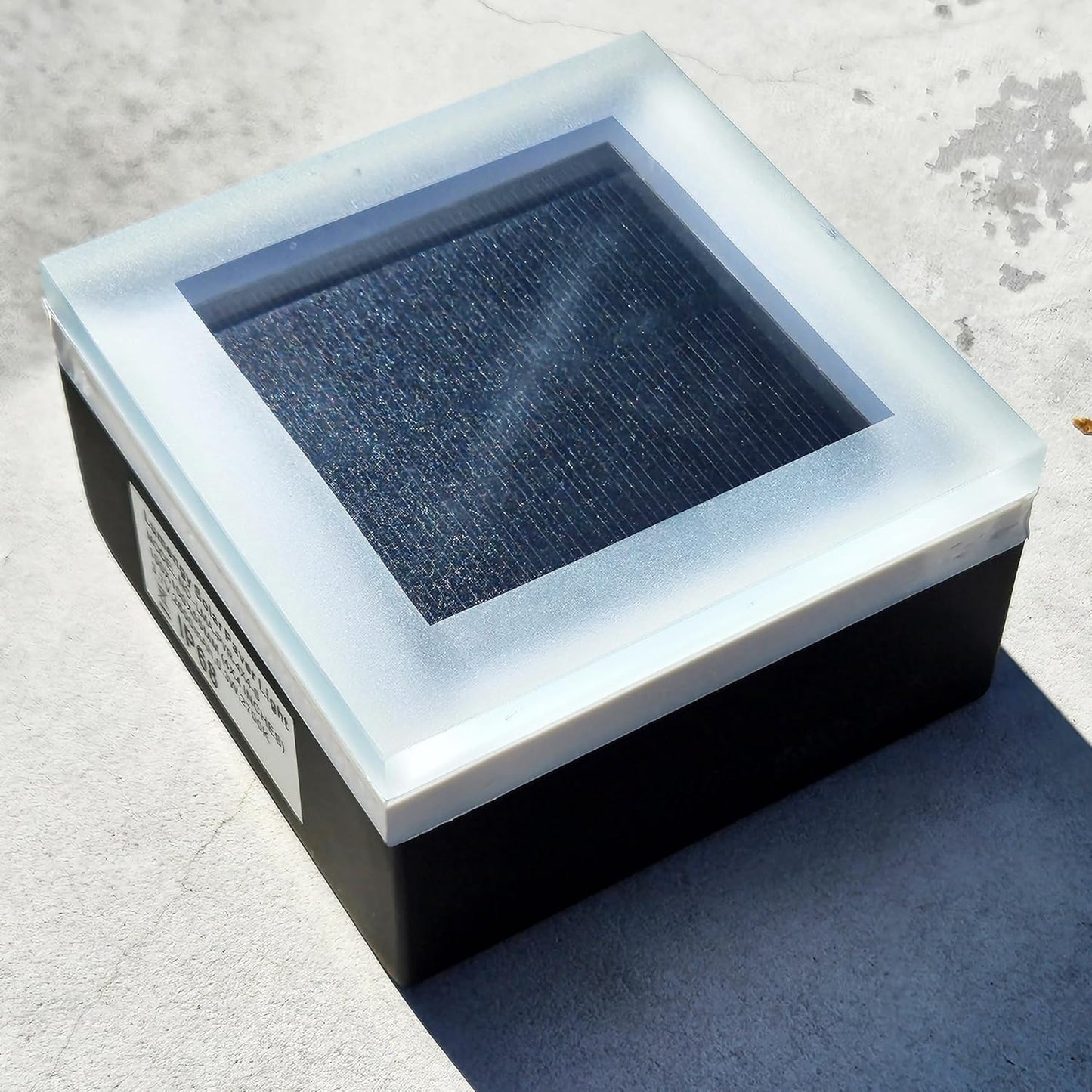 LUMENGY Solar Paver Light 4×4 inch (3.93 X 3.93), Up To 12 Hours Continues Lighting, Stainless Steel, Glare-Free Lighting For Driveways & Garden, 2700K Warm White, Waterproof & Drive-Over Rated. Ver 2