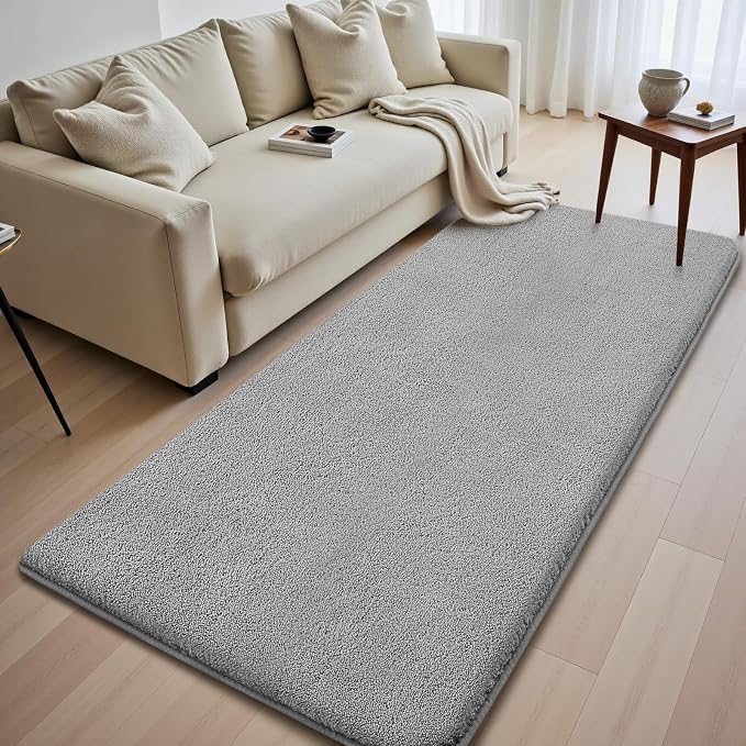 Sour Lemon 2x6 Soft Runner Rugs for Hallways, Bedside Rugs for Bedroom Living Room Area Throw Rug Runner Carpets Non Slip Memory Foam Area Rug for Kids Rooms, Dorm, Home Decor Aesthetic