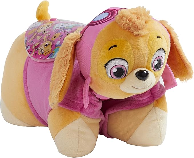 Pillow Pets Paw Patrol Skye Sleeptime Lite, 11" Nickelodeon Stuffed Animal Nightlight