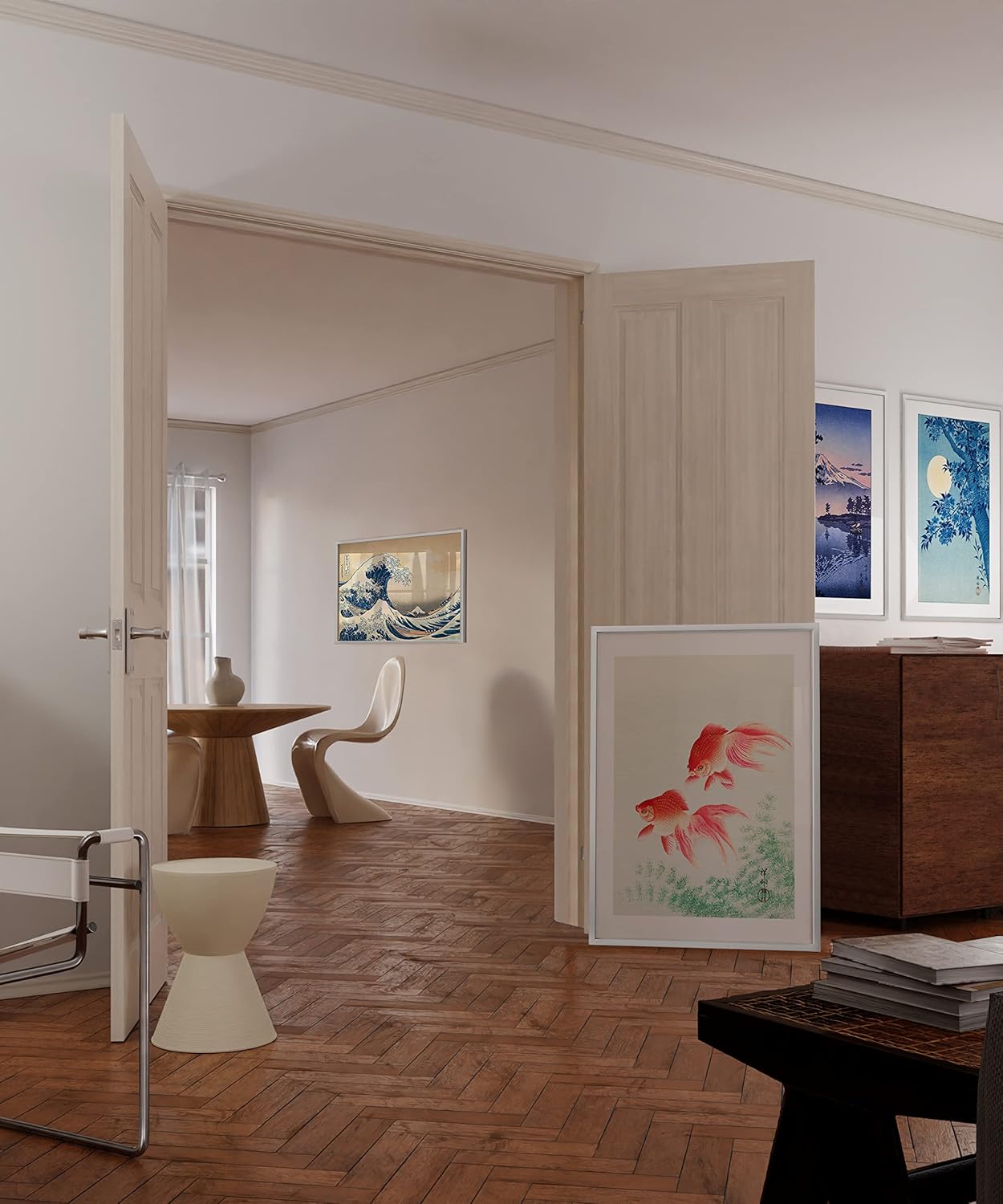 HAUS AND HUES Set of 4 White Poster Frames 24x36 - Gallery Wall Frame Set, Large Picture Frames (Aluminum), 24 by 36 in