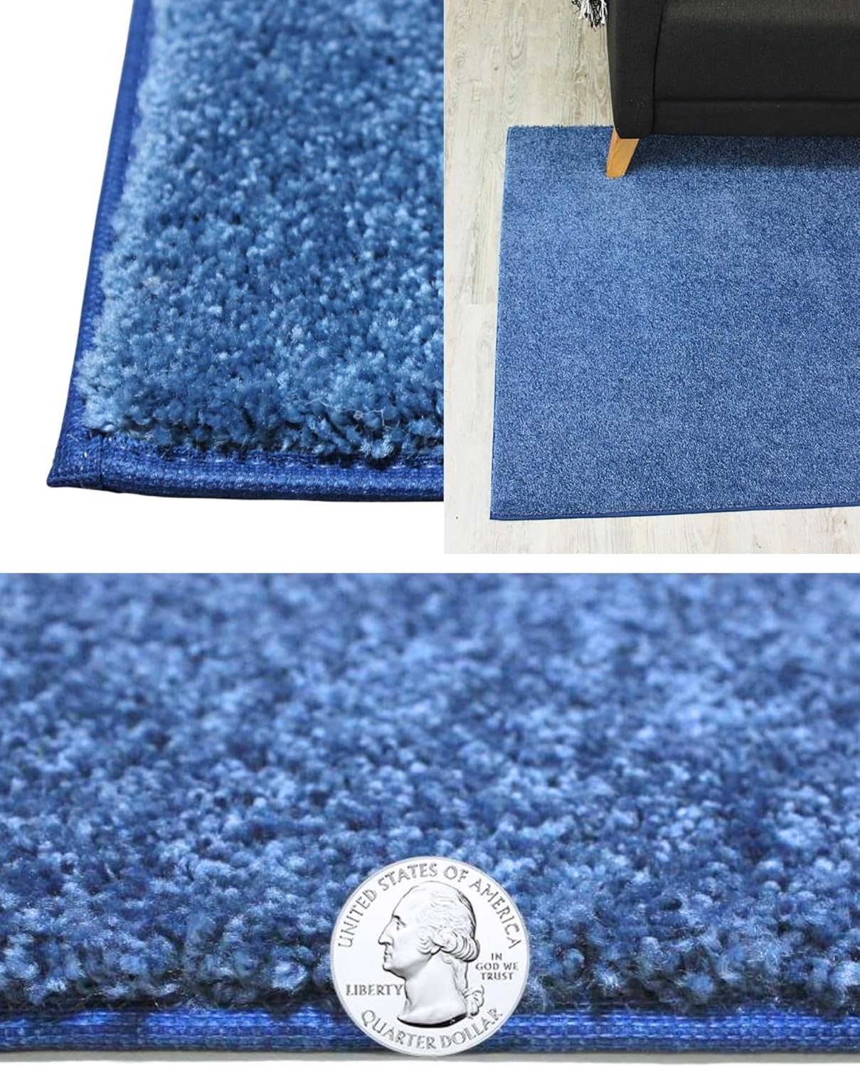 KOECKRITZ Soft and Colorful Kids Classroom Area Rugs (Passes Flammability Pill Test) Many Sizes and Bright Colors to Select from (5' x 7', Royal)