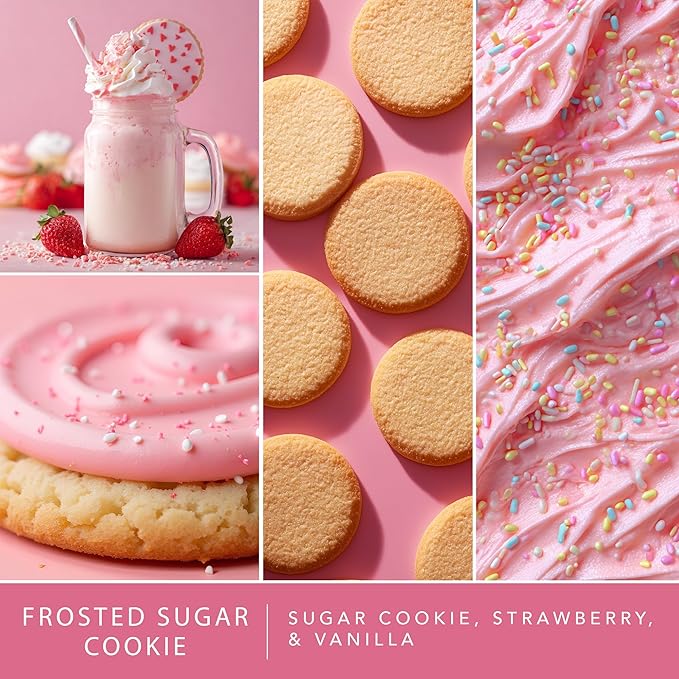 Scentsationals Wax Melts, Wax Cubes Strong Scent - Bakery Collection 2 Frosted Sugar Cookie - Long Lasting Scented Wax Melts for Warmer, 10oz (24-Cubes)