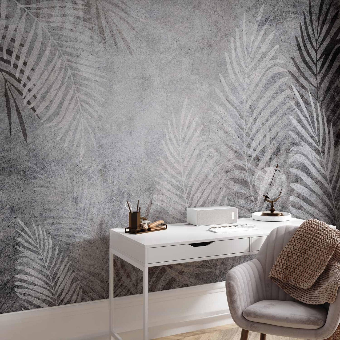 artgeist Premium Wall Mural Leaves 177x124 in - XXL Non-Woven Wallpaper Fleece Wall Decor Photo Print Picture Image Design Palm Abstract Nature Botanical b-C-0855-a-a