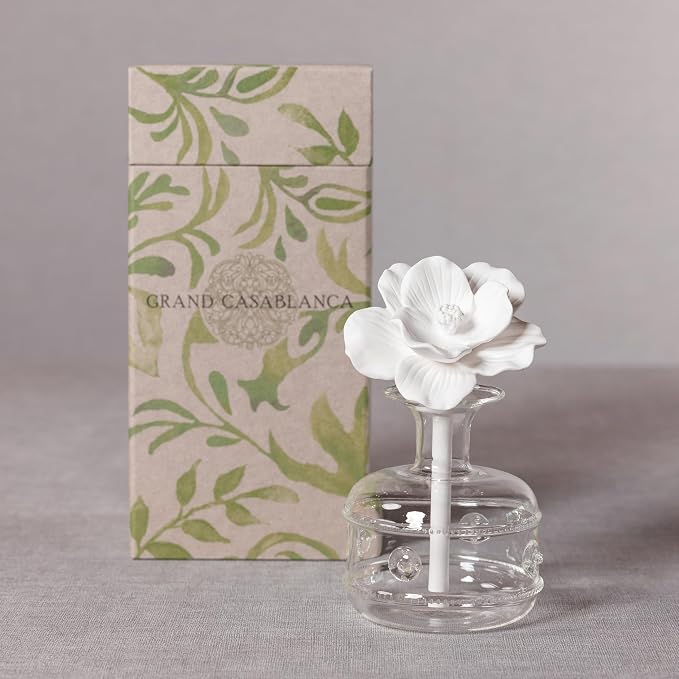 Zodax Grand Casablanca Porcelain Oil Diffuser - 6.76 oz -Lily of the Valley