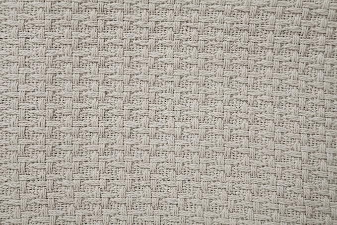 DOLLCENT 100% Cotton Twin Size Blanket for Bed, Premium Soft Combed Lightweight Blankets, Washed Breathable Cozy Bed Throw Blanket, Sand Twin Cotton Blankets for All Season: Sand (66"x90")