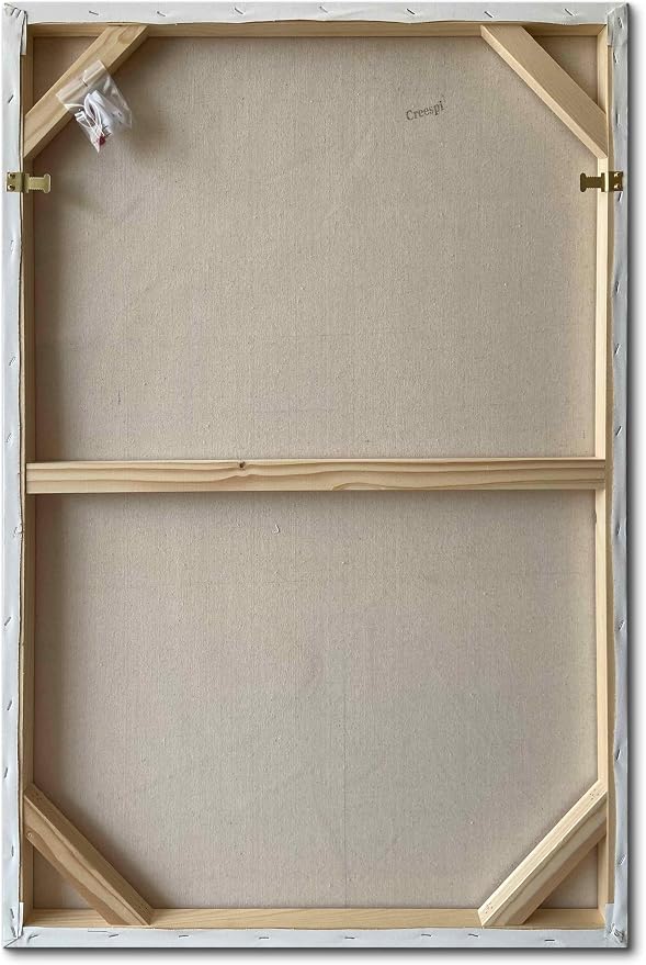 Creespi Hand Painted White Textured Wall Art 24x36 inch,Modern Abstract Oil Painting On Canvas,Minimalist Art Paintings for Wall Decorations