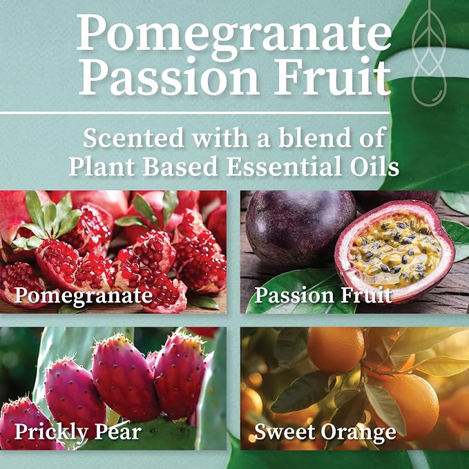 Hemlock Park Pomegranate Passion Fruit Apothecary Scented Candle | Crackling Wood Wick, Botanical Fragrance & Coconut Apricot Wax | Up to 60 Hour Burn Time | 8 oz | Made in USA