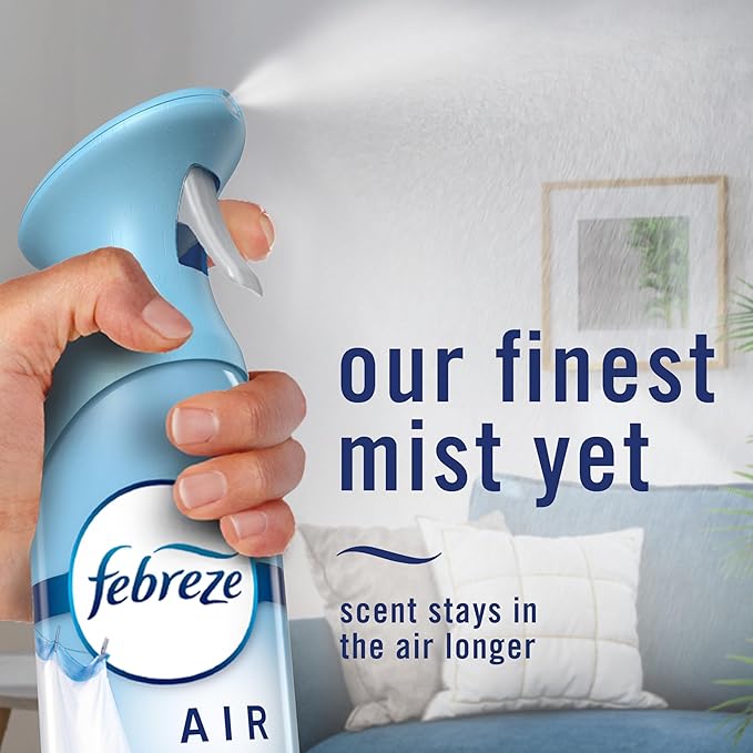 Febreze Air Mist, Air Freshener Spray, Odor Fighting Room Spray, Deodorizer for Home Bathroom Kitchen Office Apartment Dorm Room Classroom, Cherries & Berries Scent, 8.1oz (Pack of 3)