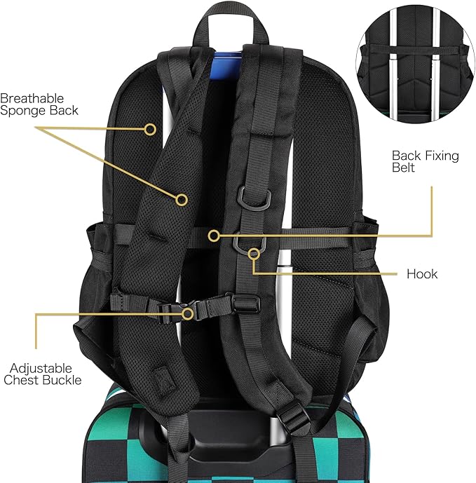 STEAMEDBUN Ita Bag Backpack with insert Pin Display Backpack for School Cosplay