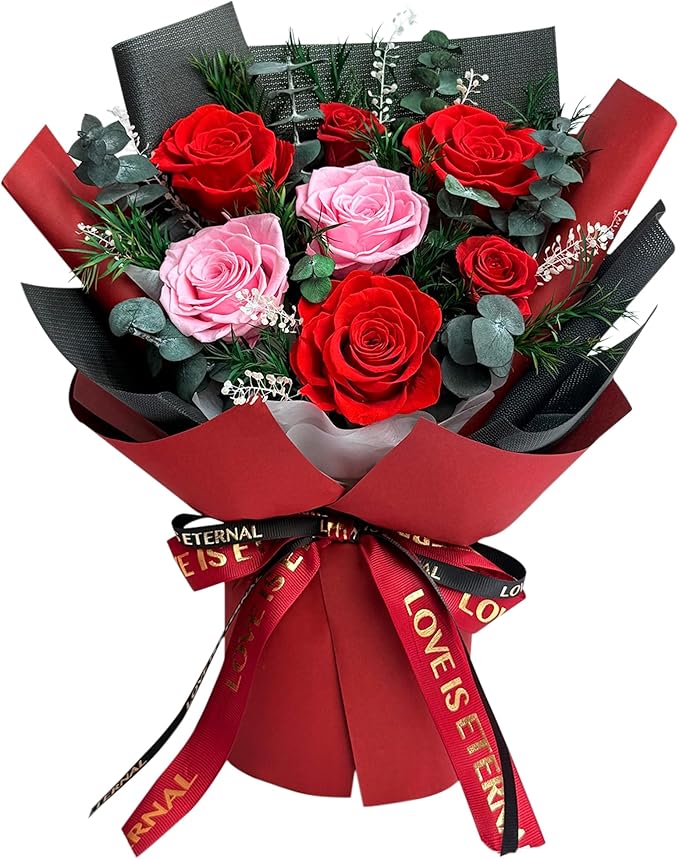 Vrioca Flowers for Delivery, Preserved Flowers Bouquets, Birthday Gifts for Women Mom