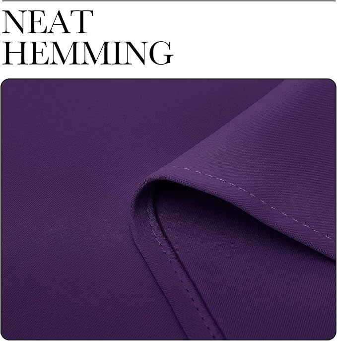 NICETOWN Blackout Curtains for Living Curtains, Royal Purple, 2 Panels, 29 by 30, Room Darkening Window Curtain Panels, Easy-Care Solid Thermal Insulated Draperies/Drapes for Daughter Room