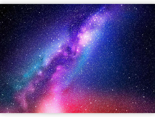 artgeist Wall Mural Galaxy 98x69 in - XXL Non-Woven Wallpaper Fleece Wall Decor Photo Print Picture Image Abstract Space Sky Star Cloud Violet f-C-0487-a-a