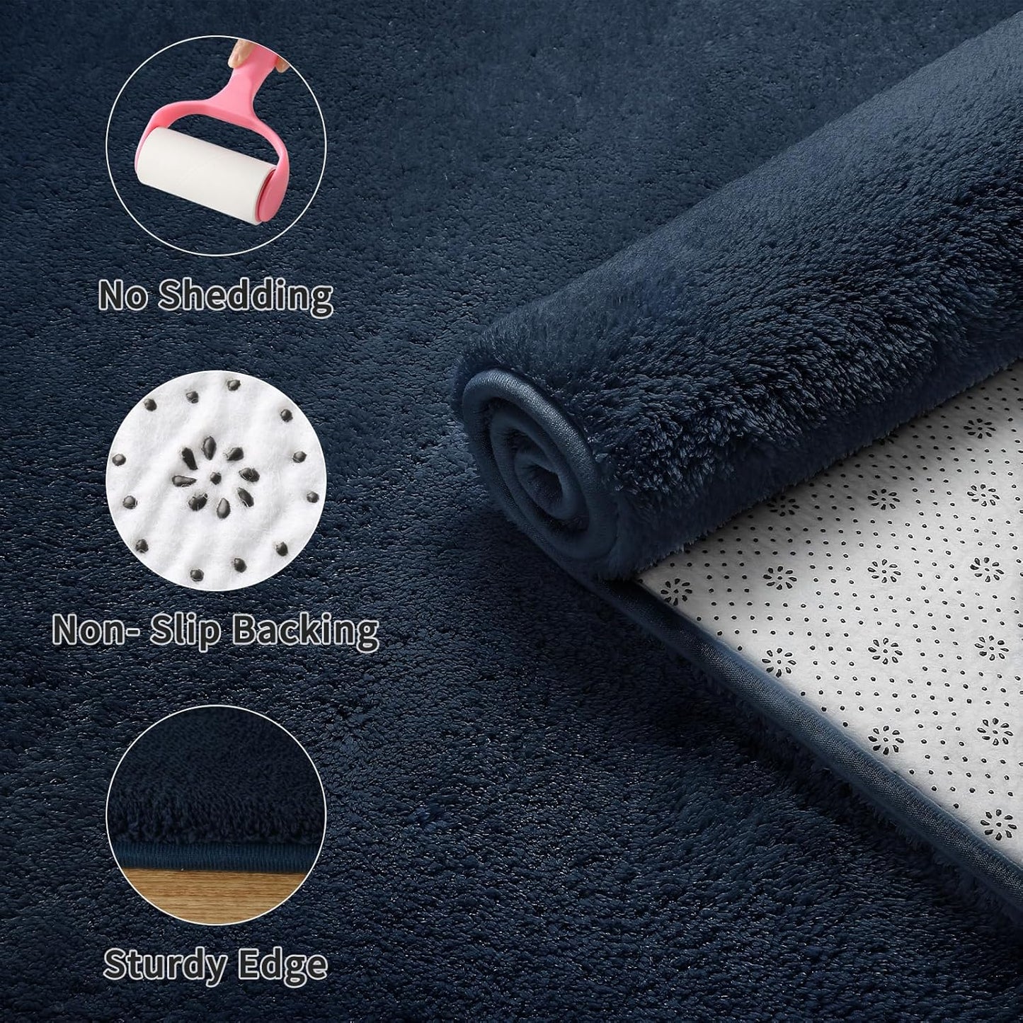 Sour Lemon 8x10 Area Rugs for Living Room, Soft Large Area Rug Fluffy Rugs for Bedroom，Machine Washable Area Rug Non Slip Carpet Rug for Living Room Playroom Kids Room Home Decor