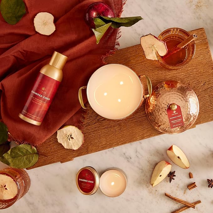 Thymes Home Fragrance Mist – Room Air Fresheners for Home Long Lasting – Air Freshener Spray – Premium Home Fragrance with Notes of Pressed Apple, Clove & Cardamom (Simmered Cider, 3 oz)