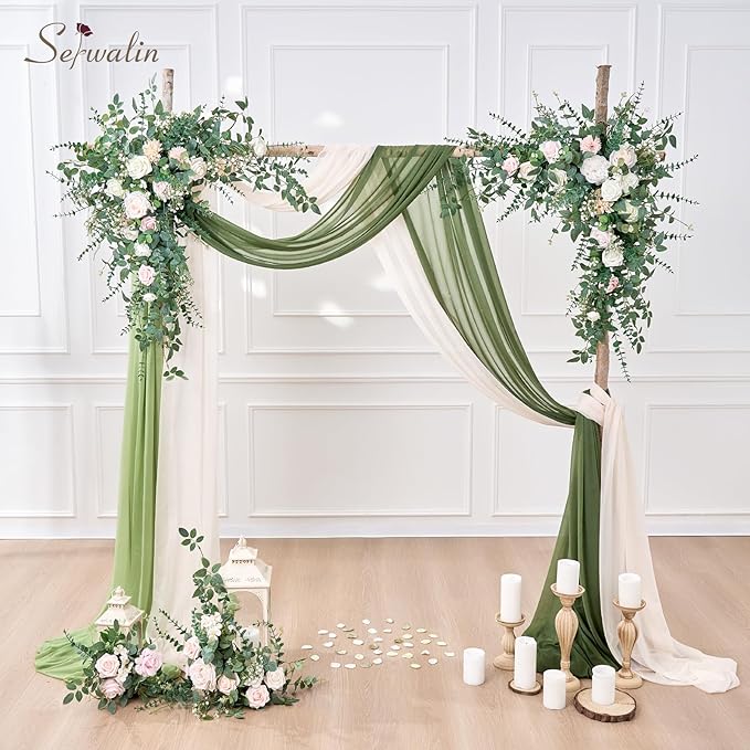 Serwalin 300 Pcs Mixed Artificial Eucalyptus Stems，Babys Breath Artificial Flowers Bulk with Artificial Fake Greenery Stems for Wedding DIY Bouquets Floral Arrangement Home Decor